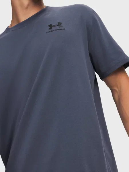 Утеплена футболка Under Armour з лого сіра