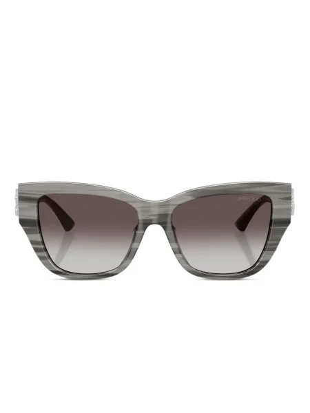 Prugaste sunčane naočale Jimmy Choo Eyewear siva