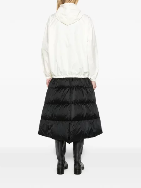 Geacă de vânt Moncler cu glugă alb