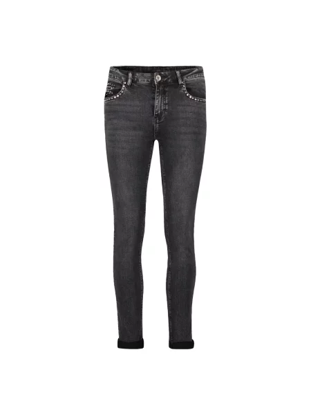 Jeansy Betty Barclay z kamieniami czarne