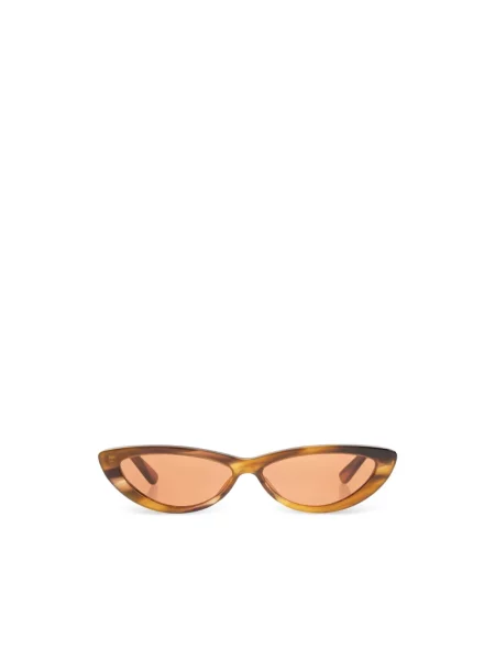 Okulary przeciwsłoneczne Alexander Mcqueen brązowe