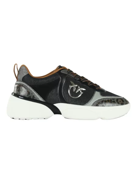 Sneakersy Pinko skórzane czarne