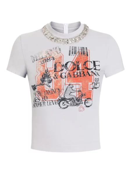 Tricou Dolce & Gabbana cu imagine gri