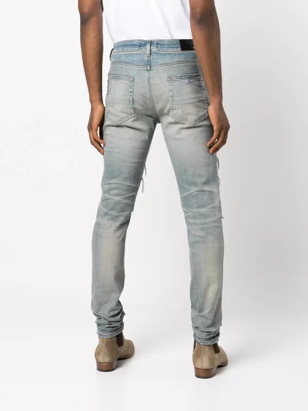 Κοκαλιάρης skinny τζιν Amiri με φθαρμένο εφέ μπλε
