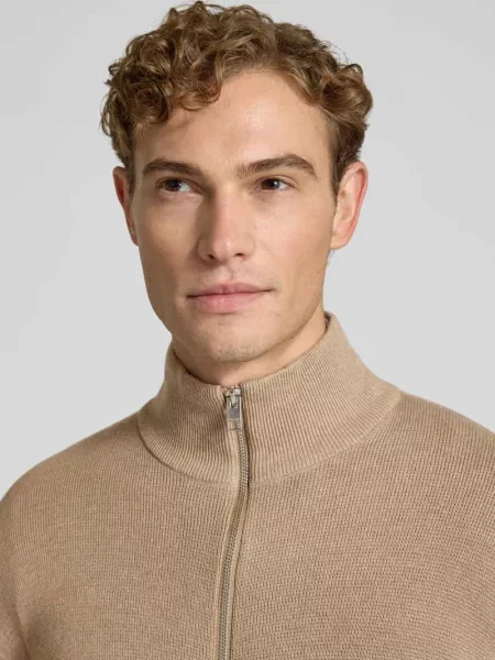 Kurtka w kroju regular fit z czystej bawełny model MILANO' Jack & Jones Premium beżowa