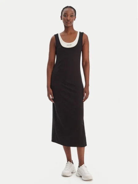 Calvin Klein Jeans Ежедневна рокля черен
