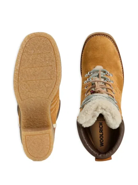 Botine Woolrich cu șireturi din dantelă