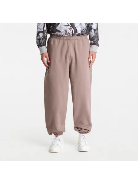 Pantaloni de trening Nike Solo Swoosh Cuffed Fleece Pants Mink Brown/ Mink Brown/ White XXL alb