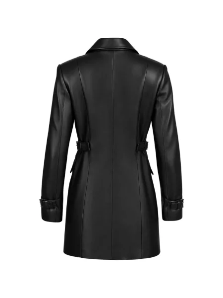 Mini šaty Heira Leatherwear čierna