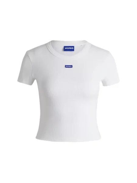HUGO BLUE Koszulka Baby Tee_B Kobiety jednolity M biały
