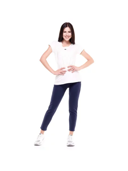 Scurt tricou Leone 1947 cu mâneci scurte alb