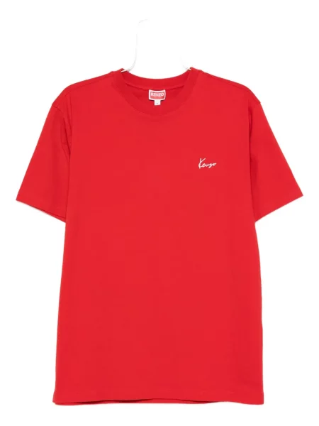 Tricou Kenzo cu model floral cu imagine cu decolteu rotund roșu