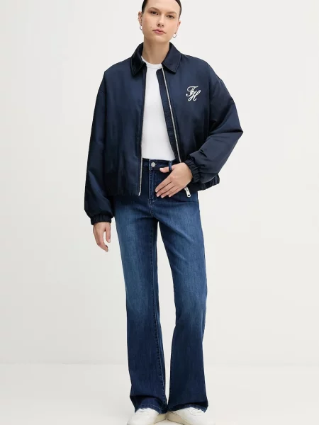 Tommy Hilfiger kurtka bomber granatowy zimowa