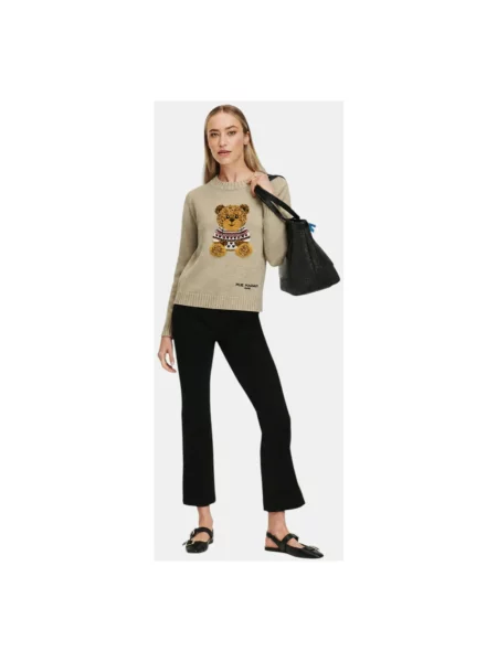 Dzianinowy sweter Rue Madam beżowy