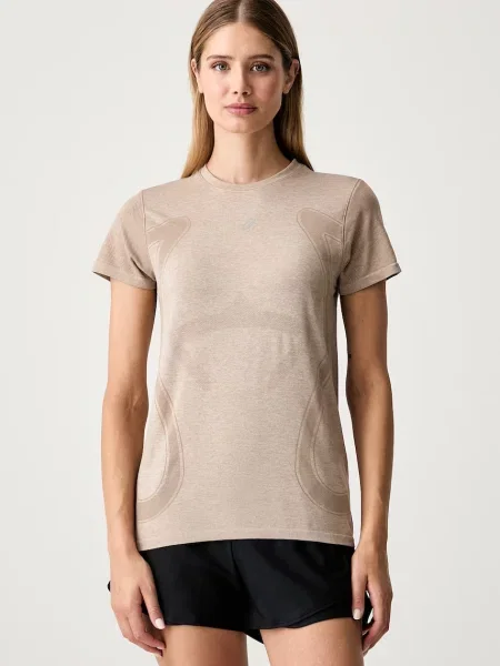 Asics tricou de antrenament pentru femei ROAD SEAMLESS SS TOP bej