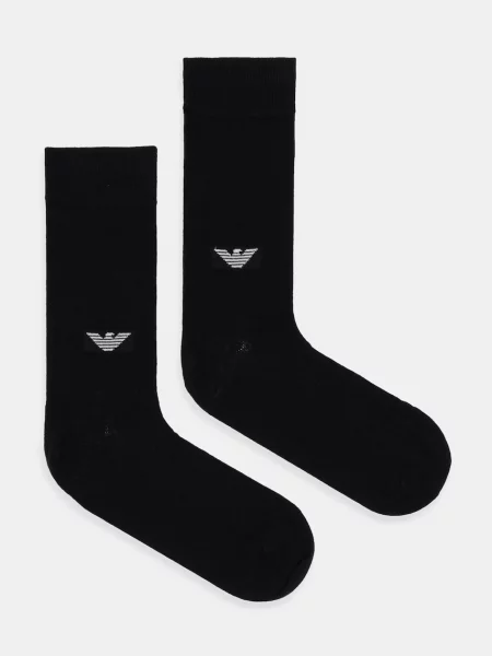 Чорапи Emporio Armani Underwear 2 чифта черно