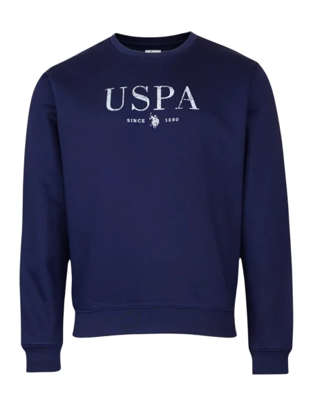 U.S. POLO ASSN. Majica temno modra bela