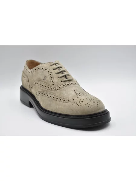 Botki Tod's zamszowe beżowe