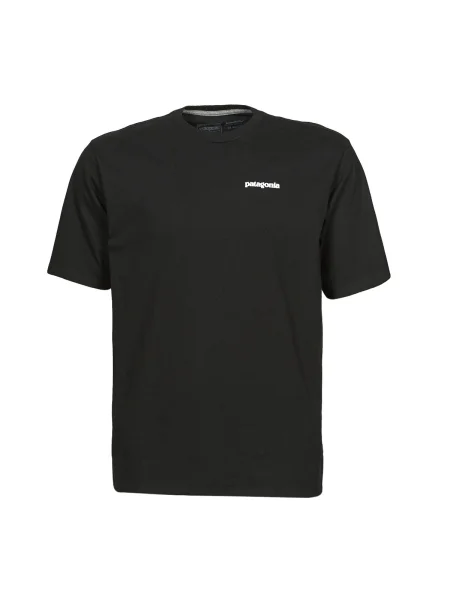 Pánske trekingové tričko Patagonia Logo Responsibili-Tee black čierna