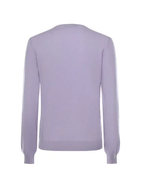 Megztinis Loro Piana apvaliu kaklu violetinė