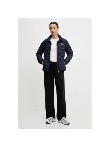 Kurtka przejściowa Emporio Armani Ea7 pikowana niebieska