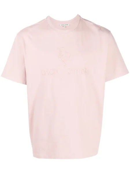 Tricou Each X Other cu broderie roz