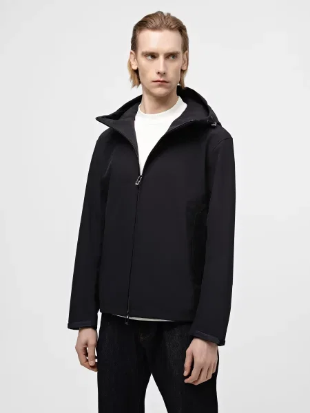Emporio Armani Демісезонна куртка Поліестер/еластан синій