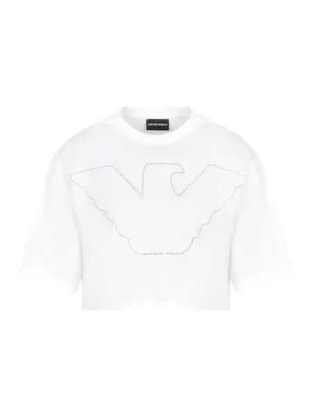 Koszulka Emporio Armani z krótkim rękawem biała