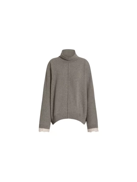 Sweter Alberta Ferretti szary