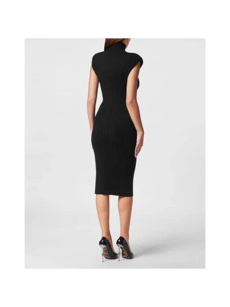 Sukienka midi Philipp Plein czarna