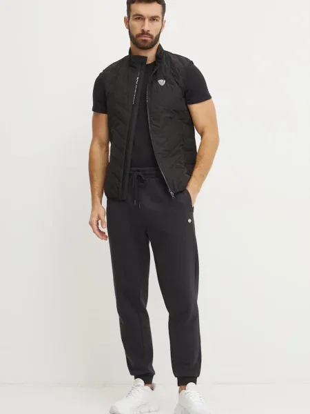 Пухова безрукавка Emporio Armani перехідна чорний