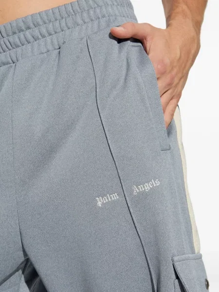 Pantaloni Palm Angels cu dungi gri