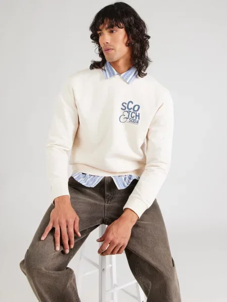 SCOTCH & SODA Mikina krémová / opálová