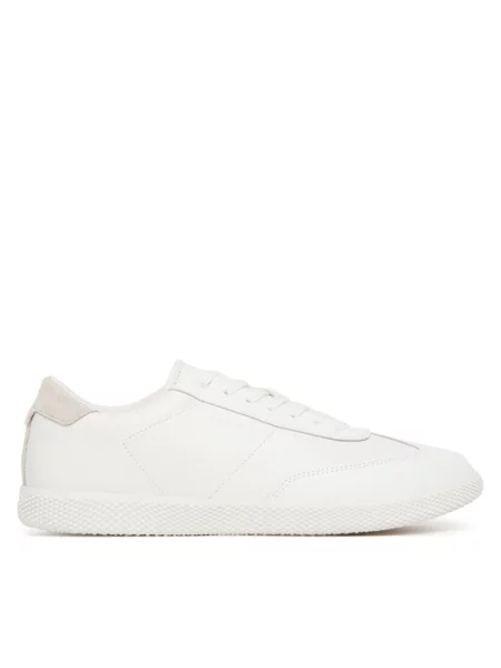 Calvin Klein Sneakersy Low Top Lace Up Tmbl Lth biały