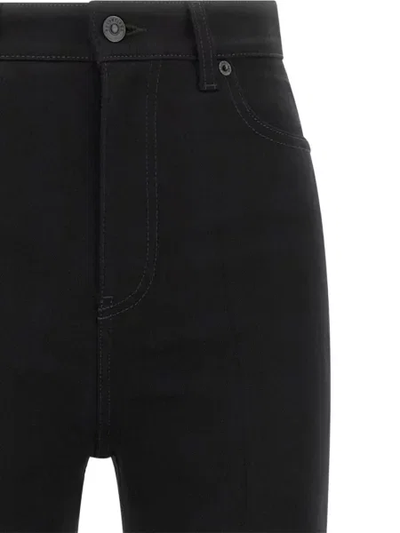 Blugi Balenciaga cu talie înaltă negru