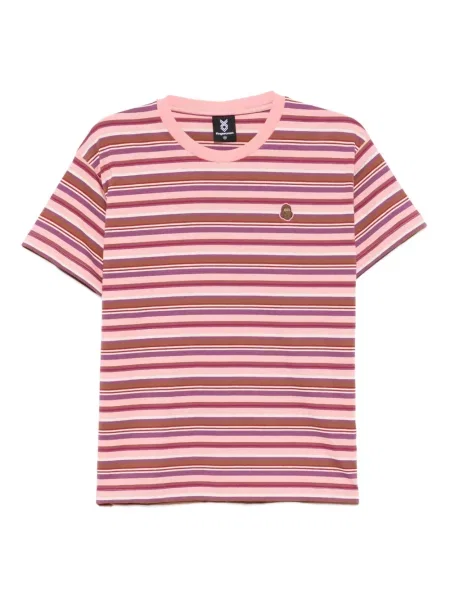 Tricou Fingercroxx cu dungi roz