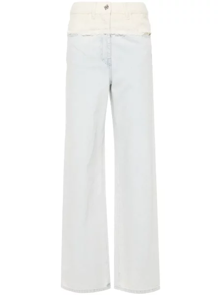 Jeansy Givenchy tweedowe niebieskie