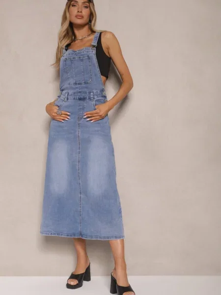 Fustă Nelhira albastră