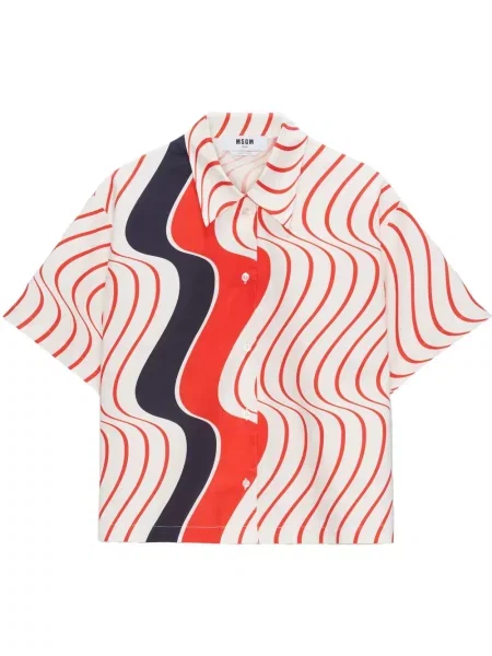 Cămașă Msgm cu imagine alb
