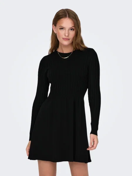 ONLY Rochie tricotat FIA' negru