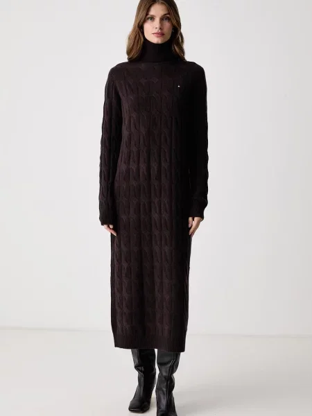 Tommy Hilfiger rochie din lână maro