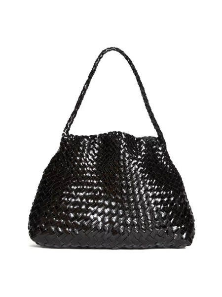 Mała mały torebka skórzana Dragon Diffusion skórzana czarna