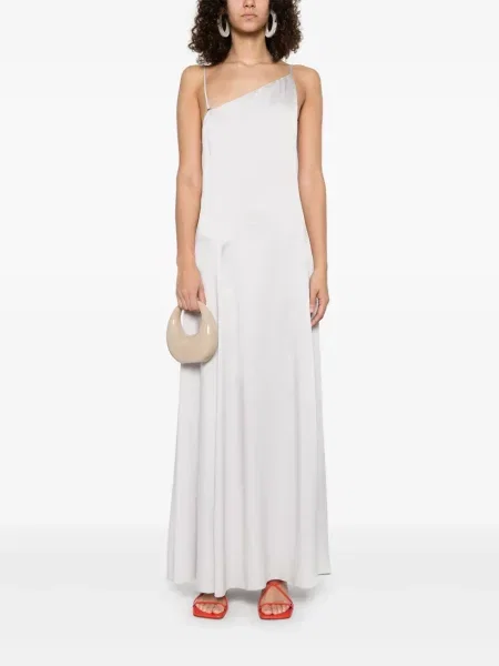 Rochie maxi Forte_forte din crep de costum violet