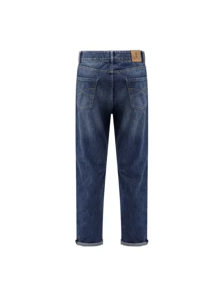 Jeansy Brunello Cucinelli niebieskie