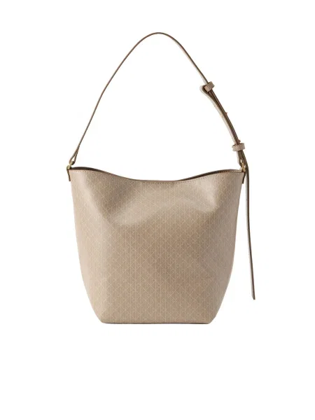 Calvin Klein Geantă Emblem Aop Medium Bucket bej