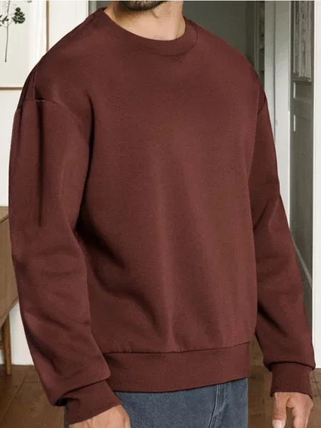 Sinsay Bluza basic comfort fit czerwony