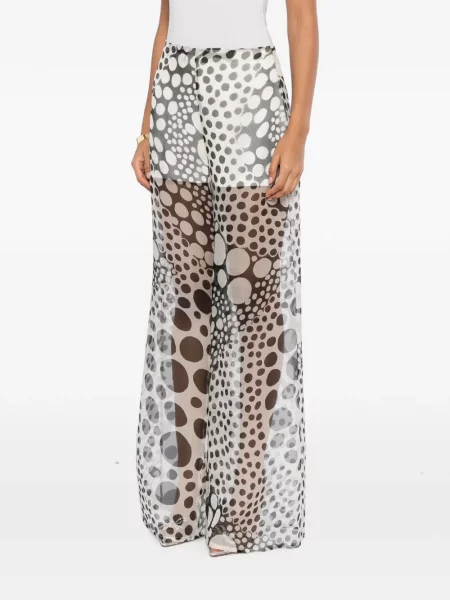 Pantaloni Isabel Sanchis cu buline alb