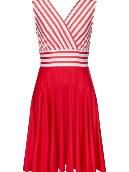 LASCANA Rochie de vară roșu alb