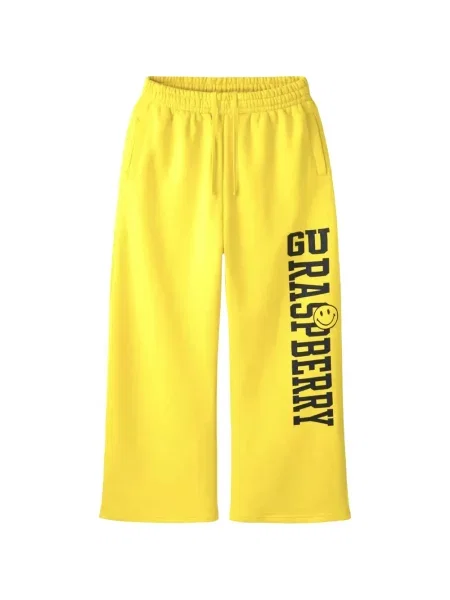 Pantaloni Gv Gallery cu imagine alergare galben