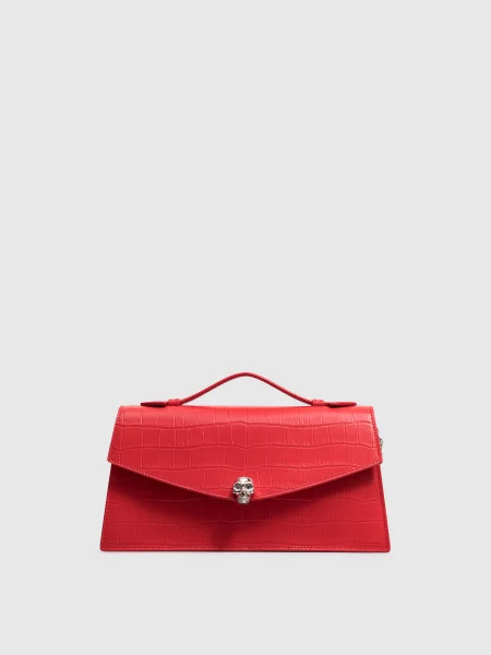 Кожаная сумка Alexander Mcqueen черная